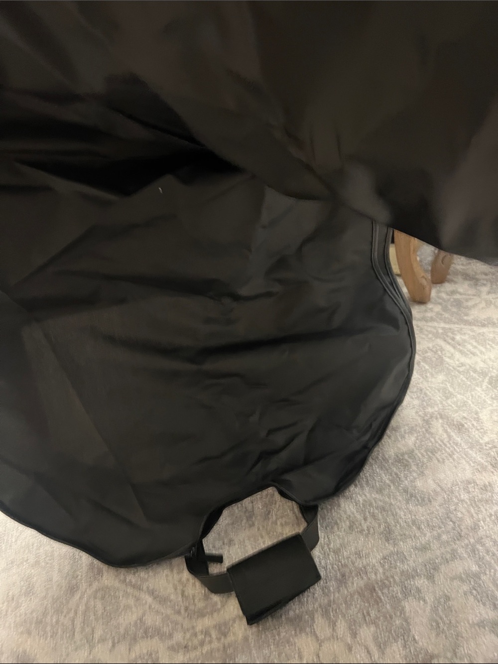 BEIS Black Garment Bag with Front Travel Pouch - Picture 5 of 7